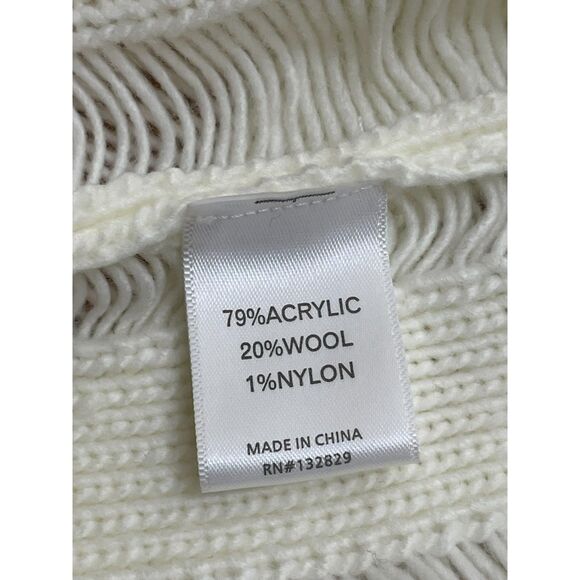 House of Harlow x Revolve Women's L White Sweater Acrylic Blend Duster Cardigan - Picture 7 of 13